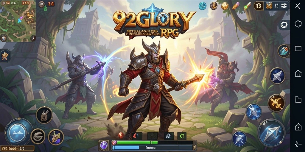 Tampilan gameplay RPG yang menarik di 92GLORY.
