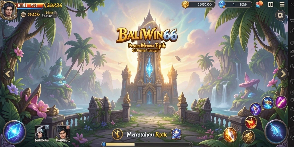 Gameplay menara pertahanan di BALIWIN66 dengan strategi unik.