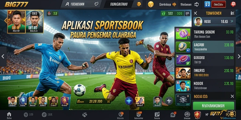 Tampilan antarmuka aplikasi <strong>BIG777</strong> yang informatif dan menarik.