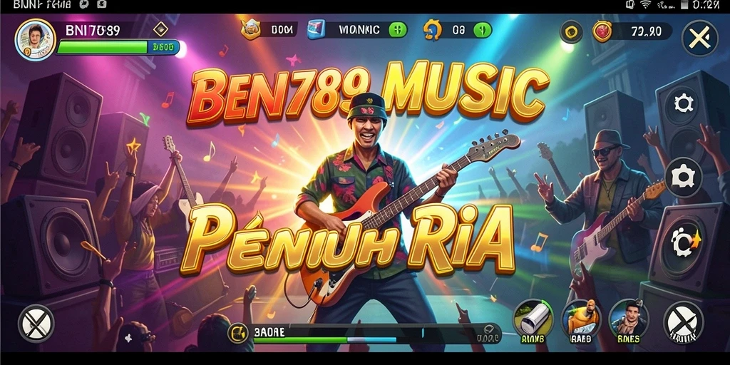 Tampilan gameplay yang menarik dari BNI789 dengan fitur musik.