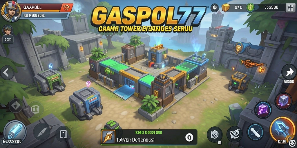 Tampilan gameplay menegangkan dalam GASPOL77 saat bertahan dari serangan musuh.