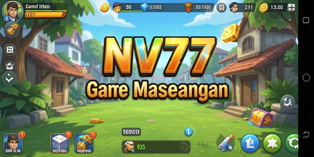 Tampilan gameplay NV77 yang menampilkan karakter dan lingkungan yang menarik.