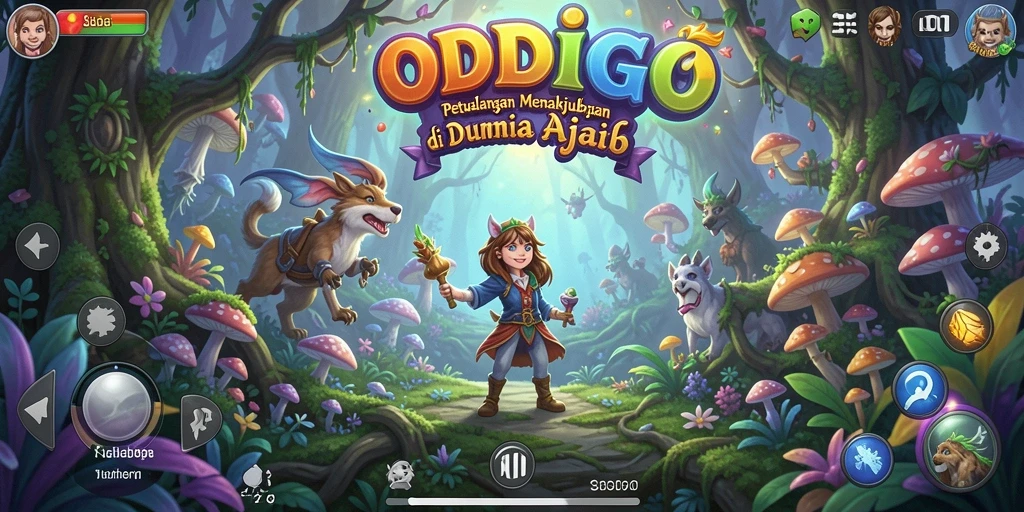 Gameplay ODDIGO yang menakjubkan dan penuh tantangan petualangan.