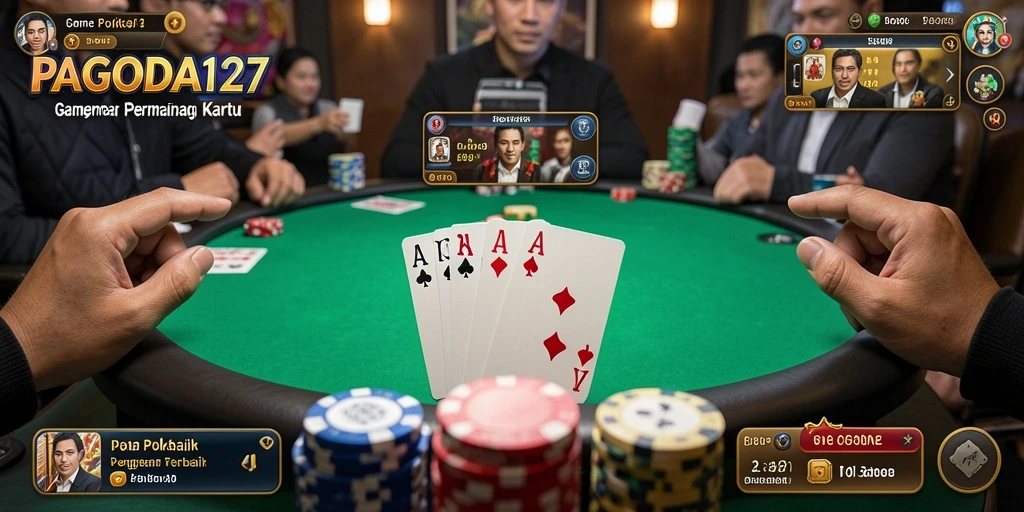 Tangkapan layar utama PAGODA127 menampilkan gameplay Poker yang menarik.