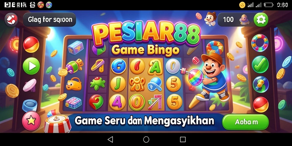Tampilan gameplay PESIAR88 yang seru dan penuh warna.