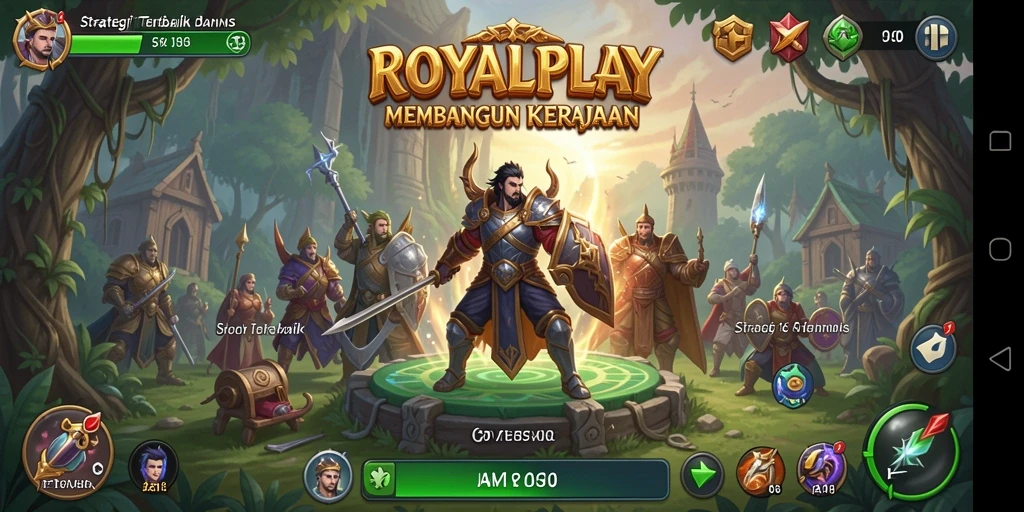 Tangkapan layar gameplay ROYALPLAY dengan aksi pertempuran strategis.