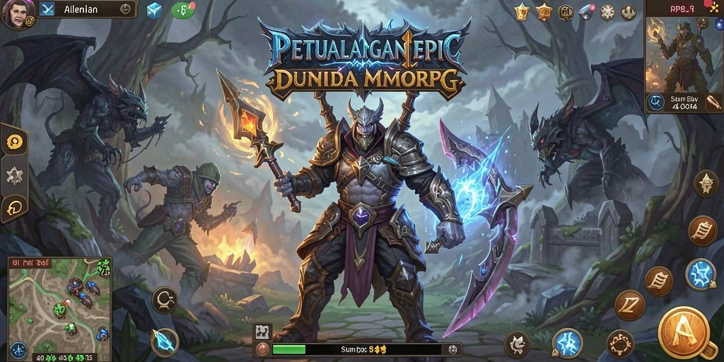 Tampilan aksi seru dalam gameplay RP8 yang menakjubkan.