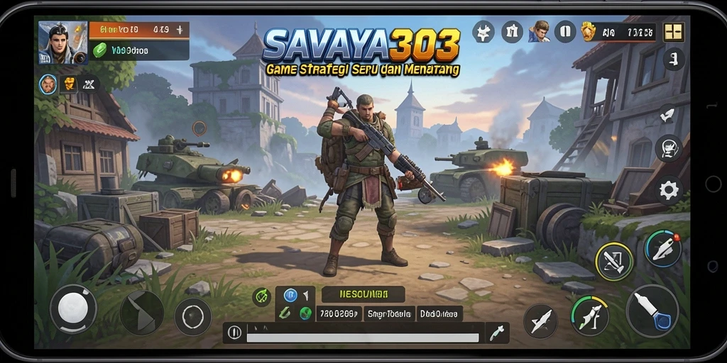 Screenshot gameplay yang menampilkan momen strategi yang intens.