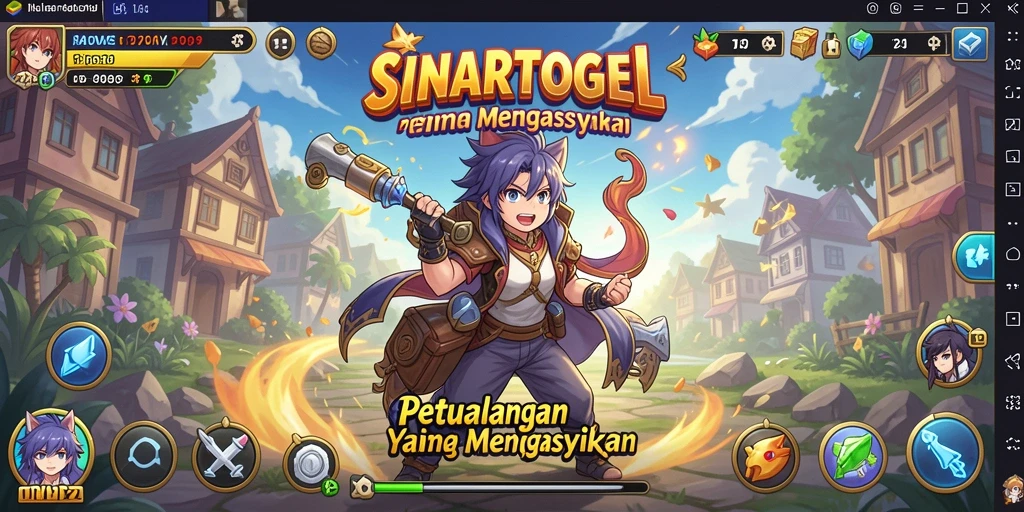 Tangkapan layar gameplay SINARTOGEL yang menampilkan aksi seru dalam petualangan anime.