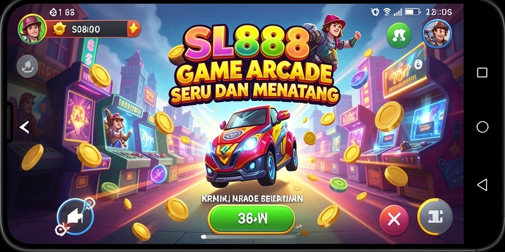 Tampilan gameplay seru dari SL888 yang menguji kemampuan Anda.