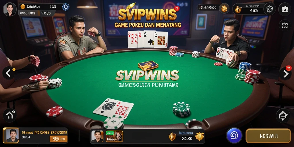 Tampilan gameplay poker yang menarik di SVIPWINS.