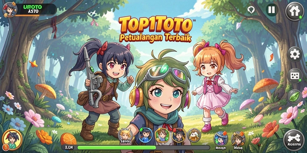 Tampilan gameplay <strong>TOP1TOTO</strong> yang penuh aksi dan warna-warni
